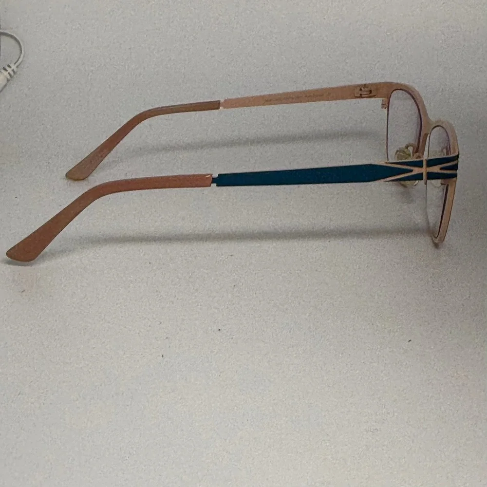 ProDesign Denmark 1426 c.9321 Pure Titanium Navy Rose Gold Eyeglass Frames 51-15
